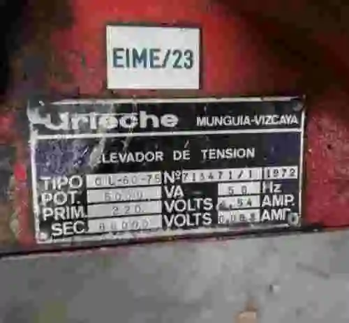 5. Equipo de ensayo de rigidez dieléctrica con transformadores elevadores(60kV y 150kv)