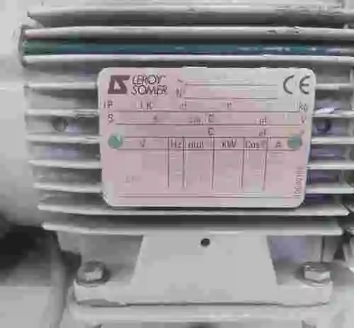 3. MOTOR LEROY SOMER LS71P CON BOMBA DE LIQUIDOS