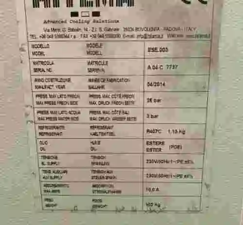 3. Enfriador de agua Hitema