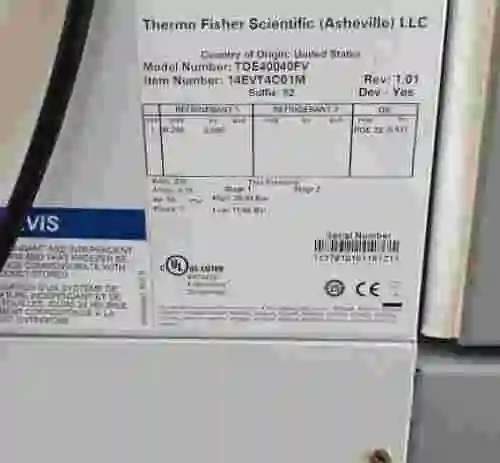 4. Ultracongelador THERMO SCIENTIFIC TDE40040FV