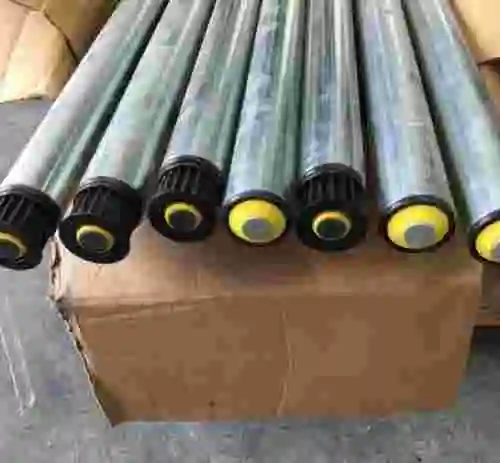 7. Grupo de 16 rodillos cincados Interroll tipo 3500 diametro 50 mm x 1030 mm de largo util