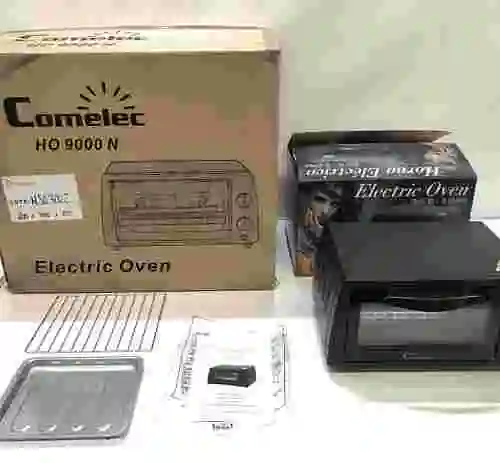 3. LOTE 8 HORNOS COMELEC HO-9000N Negro , Capacidad 9/Litros