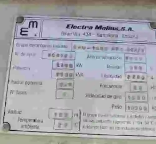 2. Grupo electrógeno EMU -1500 MP4