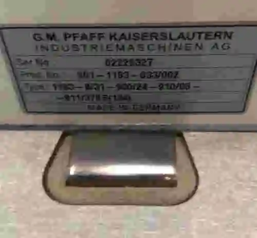 2. MAQUINA DE COSER PFAFF 1183