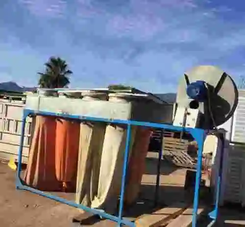1. Equipo aspirador de polvo y viruta para taller de madera con turbina de 5,5 kw