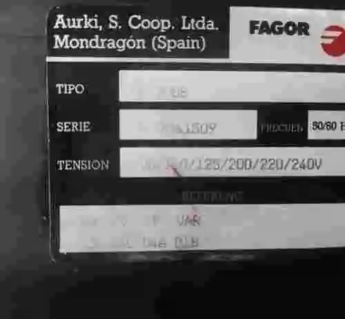 4. FAGOR AURKI AUTOMATION INDICADOR DIGITAL VD-300B 50/60HZ