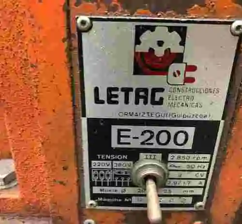 5. Esmeriladora Letag EC200
