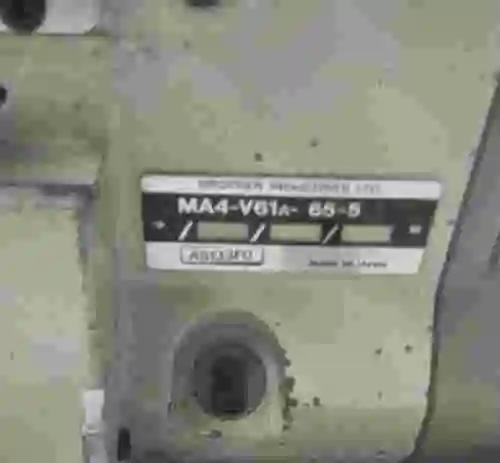 3. Máquina de coser BROTHER MA4-V61A-65-5