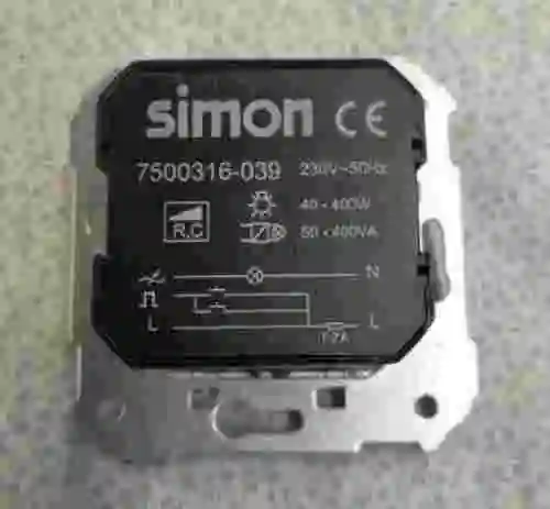 2. REGULADOR ELECTRONICO 450 W SIMON 7501313-039
