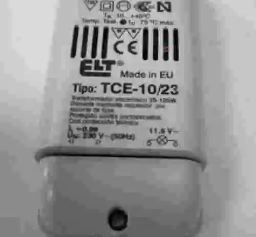 1. LOTE DE 2 Transformadores ELT TCE-10/23