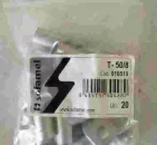 2. Terminal de cobre tubular T-50/8 LOTE DE 20 SOFAMEL P-010510