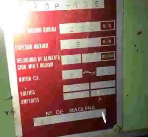 2. Aplanadora de chapa LASA con 3 devanadores de bobinas