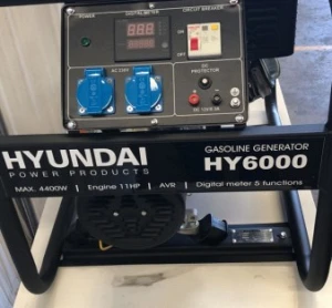 GENERADOR HYUNDAI GASOLINA 3000 RPM HY6000