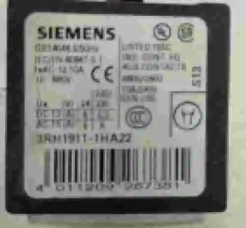 2. LOTE DE 2 Bloques de contactos auxiliares SIEMENS 3RH1911-1HA22