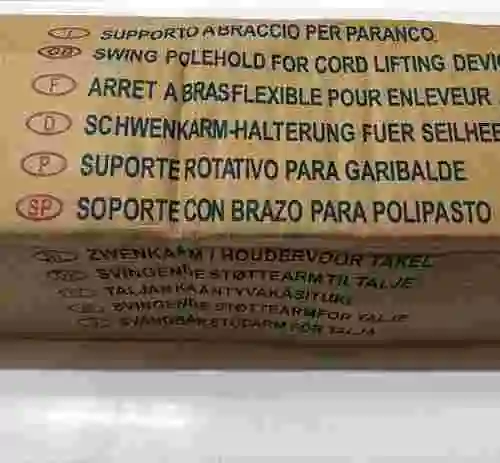 8. NUEVO SOPORTE CON BRAZO PARA POLIPASTO MARCA FELAIR