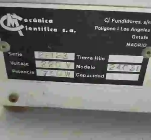 5. VISCOSÍMETRO SAYBOLT MECANICA CIENTIFICA 24.0315