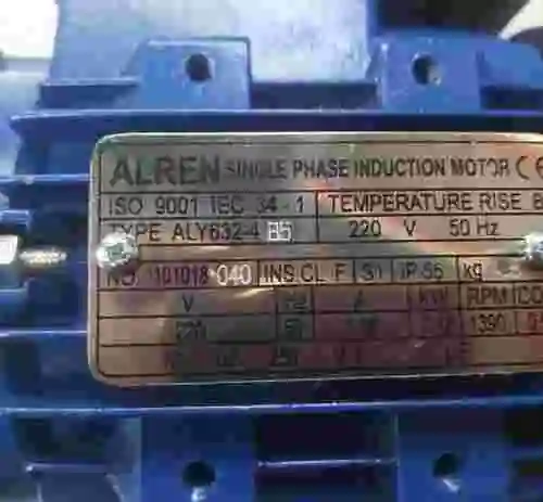 4. MOTOR ALREN ALY632-4 B5 220V 50HZ