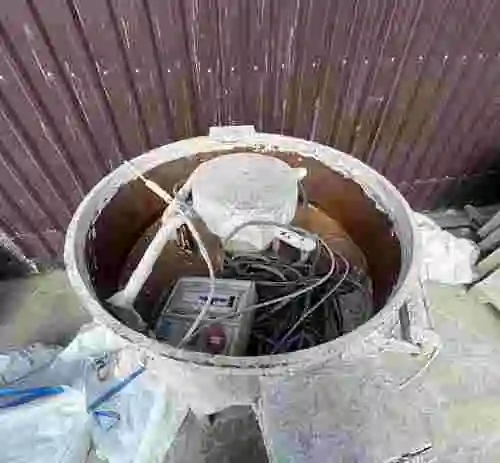 6. Planta completa de hormigon con amansadora, tolvas , dos silos, sin fines