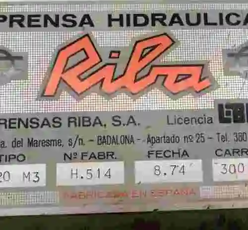 3. Prensa Hidráulica Riba B-20 M3