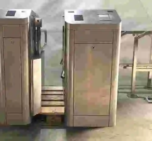 1. LOTE DE 2 PASARELAS CON BRAZOS REBATIBLES + BARANDAS DE ACERO INOX