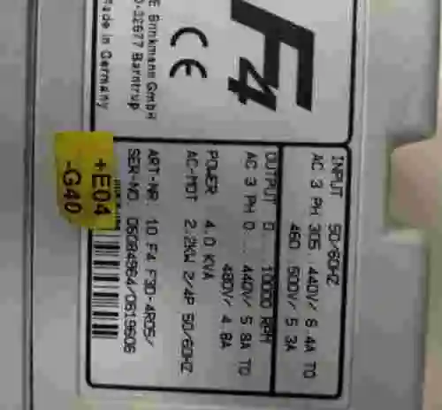 3. Variador de frecuencia KEB F4 10.F4.F3D-4R05