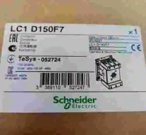 8. SCHNEIDER ELECTRIC CONTACTOR LC1 D150F7 NUEVO EN CAJA