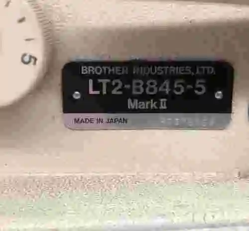 2. MAQUINA DE COSER BROTHER LT2-B845-5