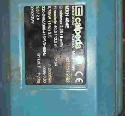3. CALPEDA MXH 404E-5 BOMBA CENTRIFUGA DE AGUA DE ACERO INOX