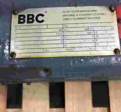 3. MOTOR BBC de corriente continua tipo MIF 132 AS - 207 400V con motor del ventilador 631/2X