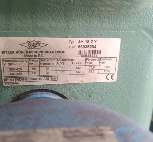 3. Equipo de frio/refrigeración de 3 motores