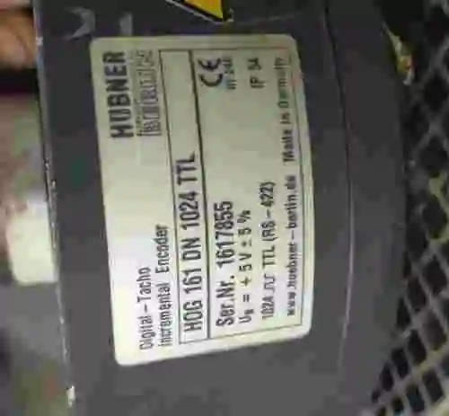 5. Motor con reductor SEW-EURODRIVE KH67 DV132S4/BMG/HR/TF/IS3	+ Encoder HUBNER HOG 161 DN 1024 TTL