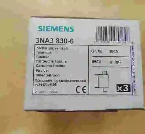 4. SIEMENS 3NA3 830-6 PACK DE 3 UNIDADES NUEVAS