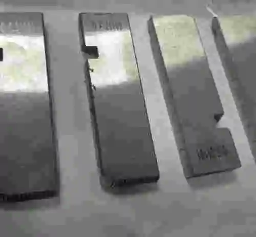 2. JUEGO DE 4 PEINES PARA MAQUINA ROSCADORA SUPER EGO METRICA DIN 13 12MM