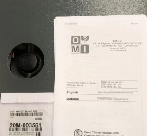 5. Enfriador de agua OMI modelo CHWM21