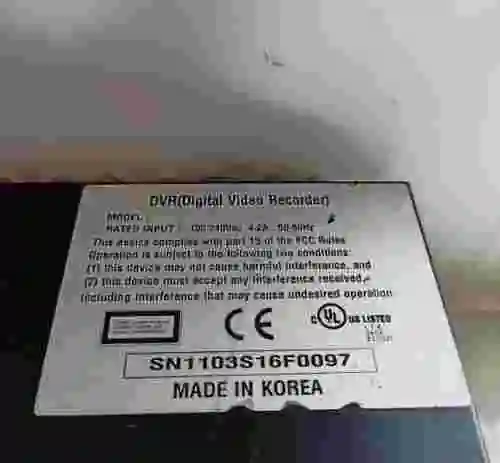5. DVR GRABADOR CAMTRONICS SN1103S16F0097