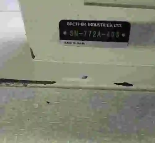 4. Máquina de coser BROTHER BF-20 SN-772A-403