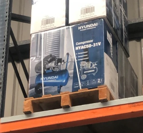 10. Lote 5 compresores de aire 50L Hyundai HYAC50-2