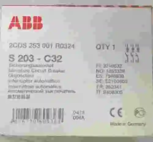 3. INTERRUPTOR AUTOMÁTICO ABB S203-C32