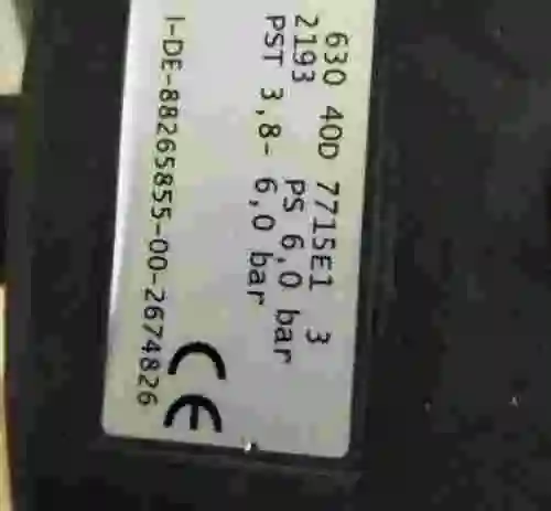 4. Válvula de diafragma neumática Gemu 630 40D 7715E1 3 2193