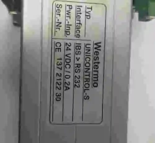 3. WESTERMO UNICONTROL-S 24VDC/ 0.2A