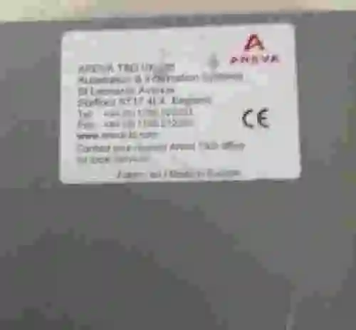 3. Bloque de control AREVA MMLG01 sin chapa delantera