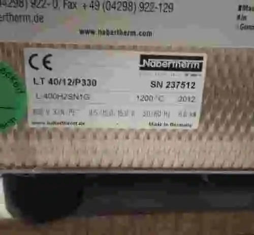 6. MUFLA NABERTHERM LT 40/12/P330