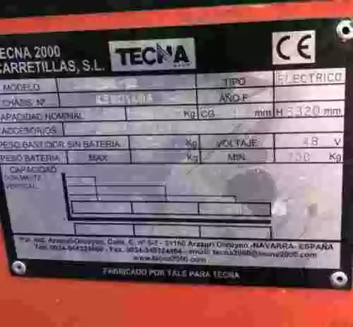10. Carretilla TECNA TRC-18 1800kg