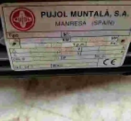 2. PUJOL MUNTALA MOTOR TIPO 63M CON REDUCTOR 3047041300