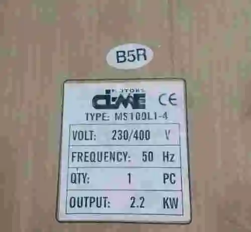 4. MOTOR CI-ME MS100L1-4 NUEVO EN CAJA