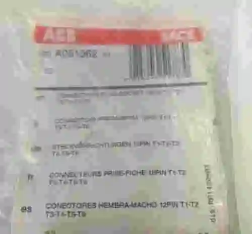 1. Conectores 12PIN T1-T2-T3-T4-T5-T6 ABB 1SDA051362R1