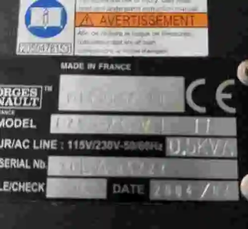 3. Control gemelo GEORGES RENAULT 6159326170 8283 CVI II