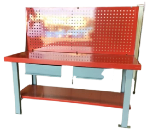 3. Banco de trabajo carga alta + Carrito portaherramientas azul