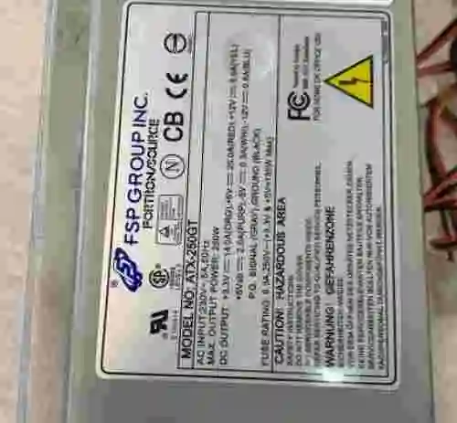 2. Genuino FSP Group ATX-250GT 250W 20-Pin Unidad de Alimentación / PSU