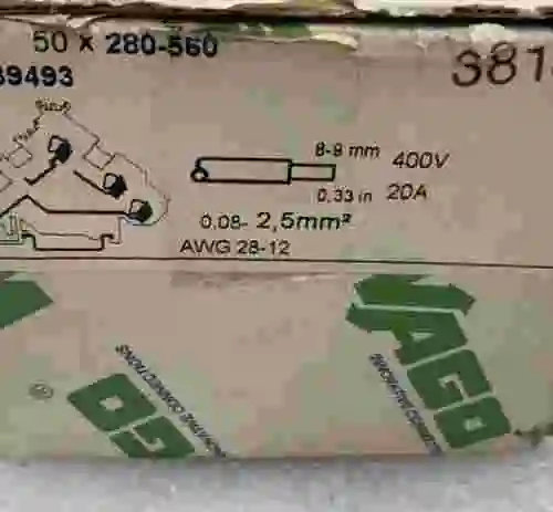 5. LOTE DE 44 BLOQUES DE TERMINALES DE SENSOR WAGO 280-560, 380V 20A